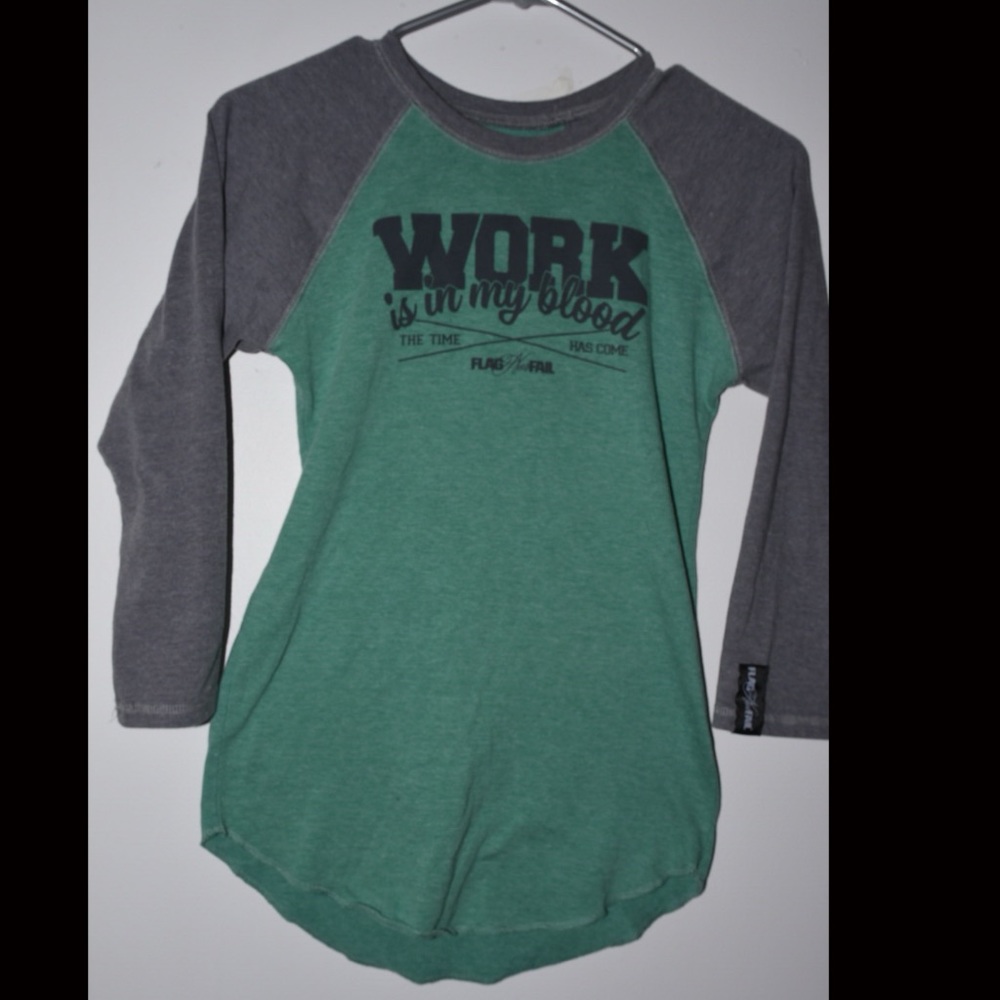 Flag nor fail baseball tee